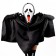 Carnival set for Halloween "Death", adult, black color