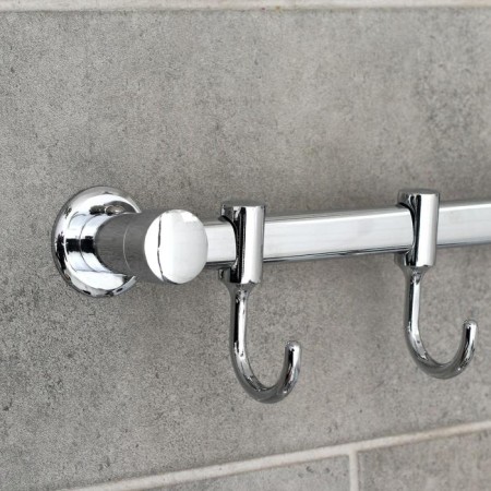 A wall hook on a bar, moving, accoona a163-4, 4 pcs, color chrome-1