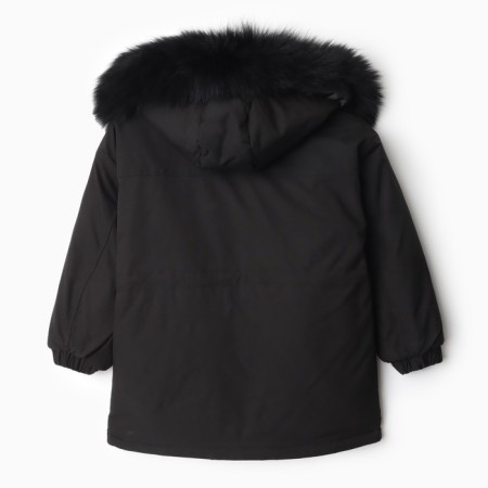 Winter jacket for boys, black color, height 122-128 cm-4