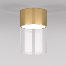 Luminous Ceiling accent Elektrostandard, Lumen LED 10 W, 80x80x120 mm, IP20, brass color