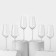 A set of pupers for champagne Ultime, 210 ml, crystal glass, 6 pcs