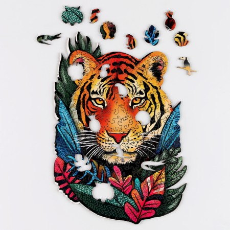Puzzles wooden curly "Tiger", 174 elements-4