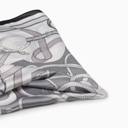 Women's scarf minku rr 70*70 cm, col. grey-1
