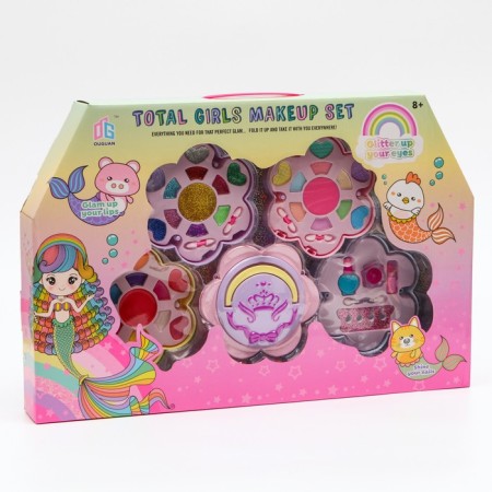 Cosmetics set for girls, 4 layers