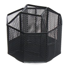 Chancellular accessories stand Calligrata, 5 departments, mesh, metal, black