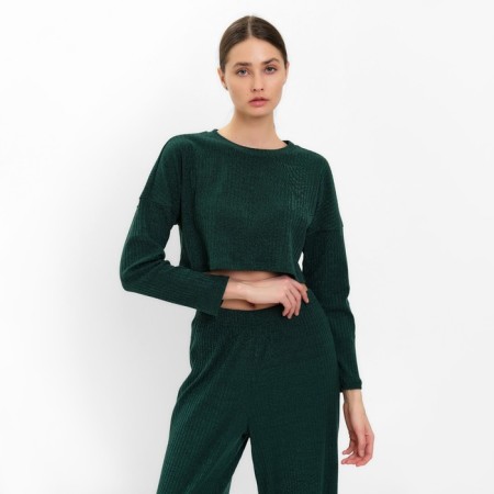 Female set (longshit, trousers) minku: Casual Collection Color Green, Rr. 46-2