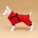 Kombinson for dogs with a slope "Moden", size 12 (DS 28, OG 38, Osh 27 cm), red