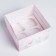 Capcake box, confectionery packaging, 4 cells "Happiness inside", 16 x 16 x 10 cm
