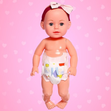 Pups functional "My baby", drinks, pisses, with accessories-4