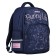 School backpack 40 x 30 x 19 cm, ergonomic back, Bruno VisConti 12-002 Bunny Life, blue