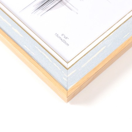 Photo frame plastic 15x20 cm "Antik" Blue with a white strip 1.5x18.8x23.8 cm-2