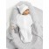 Lightning diaper with a fascion hat, height 56-68 cm, milk color