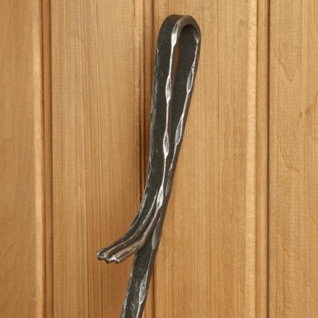 Kaminnaya set KN-6-20 forged, color silver, 3 objects: poker, scoop, panicle-4