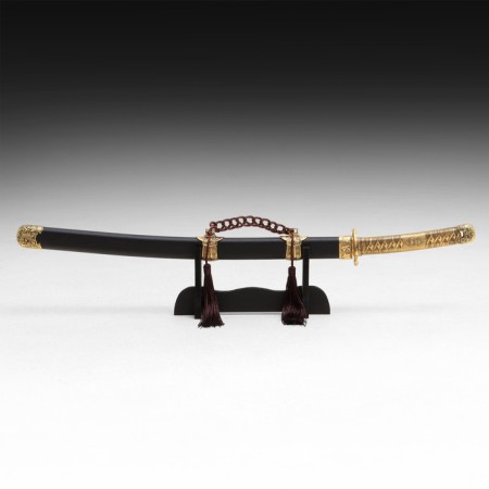 Souvenir product katan on a stand, bronze finish-1