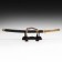 Souvenir product katan on a stand, bronze finish