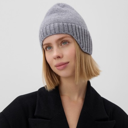 Women's hat minku, gray color, rr 56-58