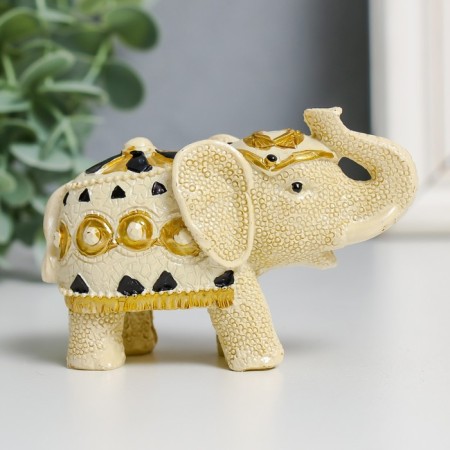 Souvenir Polystone "Sand Elephants" set 7 pcs h = 3.5; 4; 4.5; 5; 6 cm-4