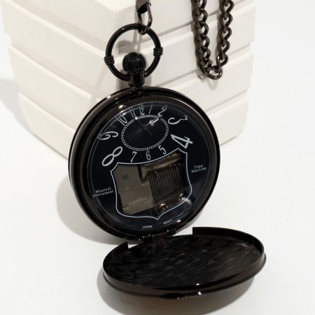 The clock is pocket, musical "Cosmos", quartz, d dial-5.9 cm, chain L-36.5 cm-5
