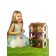 Wooden house with colored wallpaper "Loli"