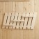 Pan-column "Fence", 3 hooks, linden, 78x37x10 cm
