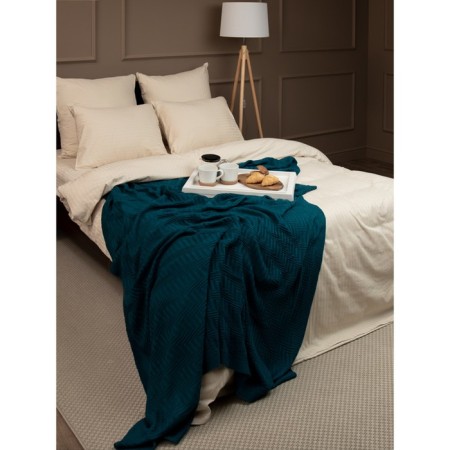 Buenas noches blanket, size 150x200 cm, turquoise color-9