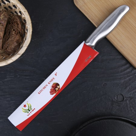 Kitchen knife "metallic", blade 22.5 cm, silver color-1