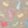 Easter path on the Ethel "Hares" table 30x70 cm, 100% hl, sarzha 190 g/m2