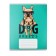 Notebook 12 sheets in the narrow line "Dog style", cover shaking cardboard, VD-LK, OFSET block, mix