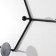 Decorative metal hooks "Molecules" black 29.5x55 cm