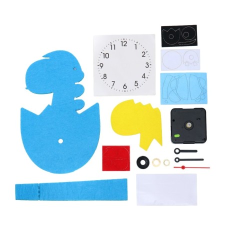 Desktop watches DIY "Dinosaur from felt" children, set for creativity, 23 x 21 cm, aa-4