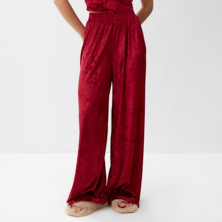 Home Women's Pants KAFTAN "velvet", 52-54, burgundy
