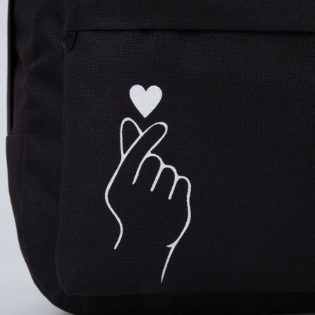 Backpack school youth Like, 29x12x37 cm, lightning department, external pocket, black color-4