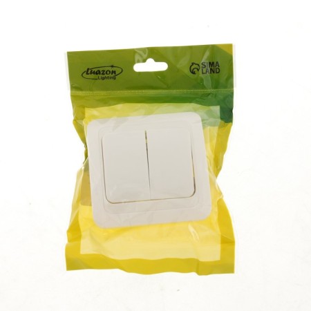 Luazon Lighting "Orion" switch, 10 A, 2 keys, hidden, white-3