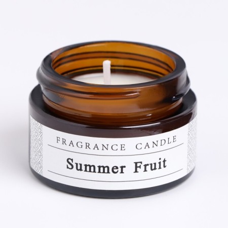 Aromatic candle in the Bank "Summer Fruits", soy wax, 12 g-3