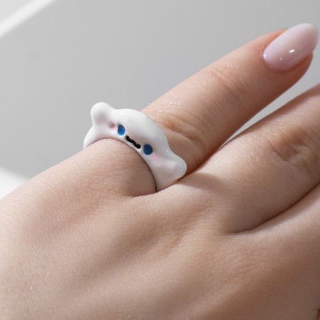 Ring "Montrustrik" Lovely eyes white in silver, dimensionless-2