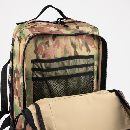Tactical backpack, TAIF, 40 l, lightning department, 3 outer pockets, camouflage color/beige-7
