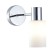Wall lamp EVOLUCE. Sle1139-101-01. Gessi. 1x60 W, E14, 8x23 cm, color chromium