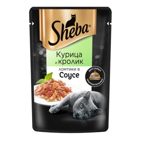 SHEBA wet food for cats, chicken and rabbit of slices, spider, 75 g-9