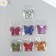 Decor "Butterflies" mix 5.5x4.5 cm set 6 pcs foam glitter