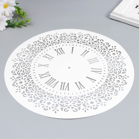 Plastic stencil "Clock" D-30 cm-1