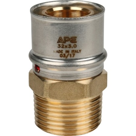 Stout SFP-0001-000132, 1 "x 32 mm, external thread, brass-2