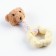 Soft toy for dogs "Bear" + TPR star, 15 cm