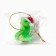 Christmas tree toy New Year's "snake", for the New Year, 3.5 x 2.3 cm