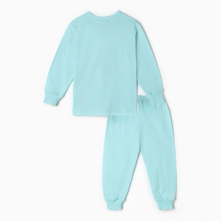 Pajamas for a girl, mint color, height 98 cm-6