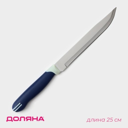 Knife Kitchen shade "Straip", blade 15 cm, blue color