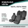 Auto-Chekhli for Lada Vesta/Vesta Cross, 2017-N.V., station wagon, rear row 40/60, jacquard