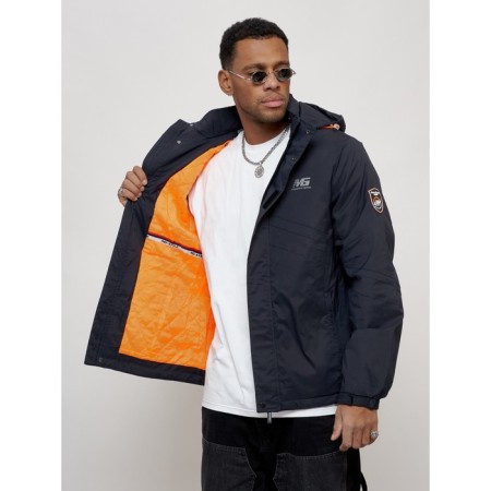 Sports male jacket, size 56, dark blue color-9
