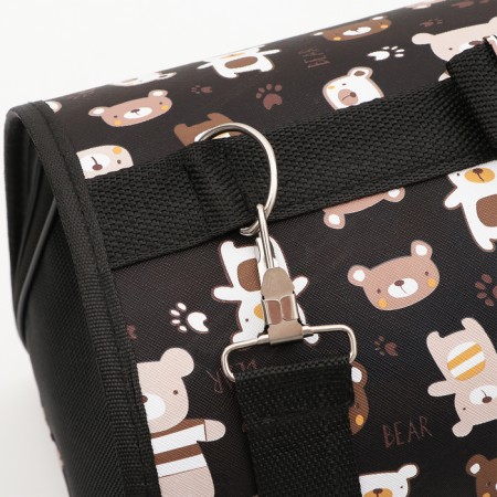 Bag - carrying for animals "Bear", black, size L, 53 x 21 x 29 cm-6