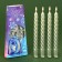 New Year's candles twisted “believe in a dream”, without aroma, set 4 pcs, height 15 cm