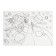 Applications with geometric stickers "Cat in space" 21x29.7cm